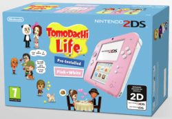 Nintendo - 2DS Pink & White Console with Tomodachi Life Bundle